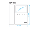 Видеодомофон Commax CDV-43K2